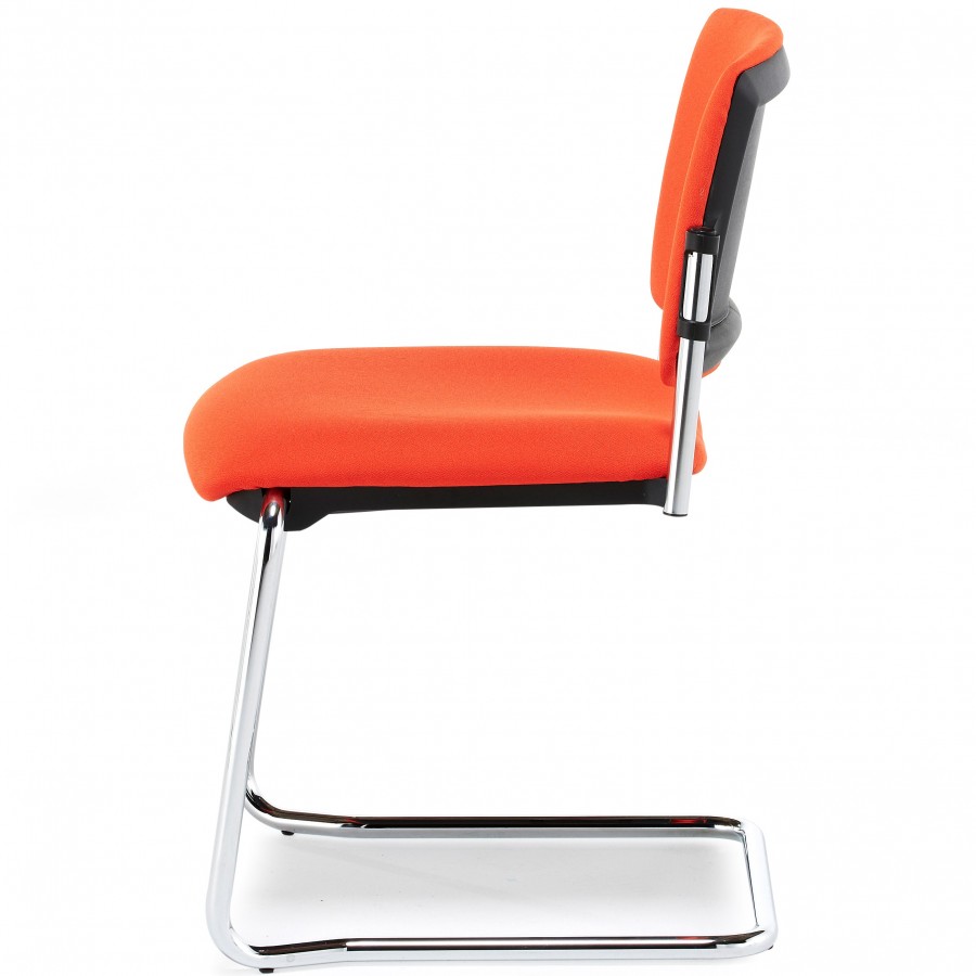 Morello Upholstered Chrome Cantilever Chair